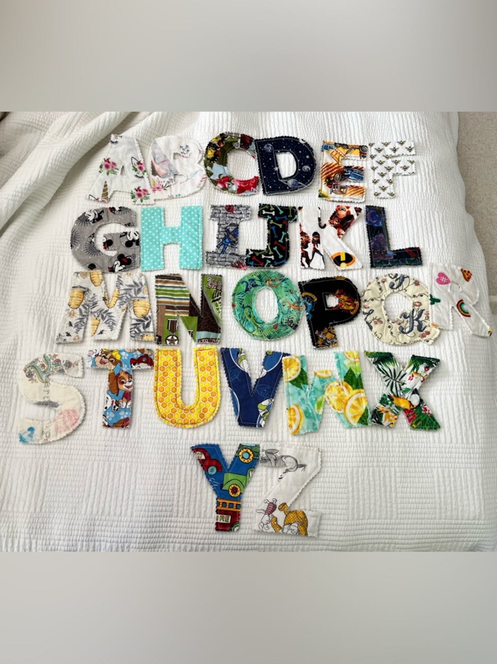 Soft Alphabet Handmade